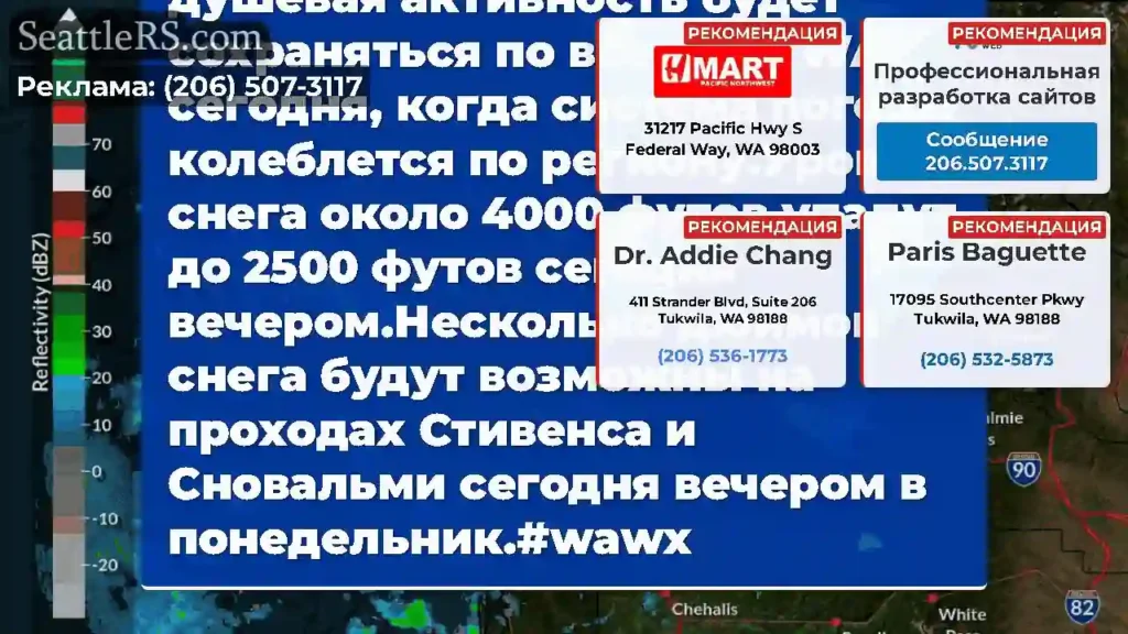 Широко распространенная душевая активность будет