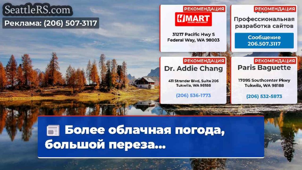 Более облачная погода, большой переза...