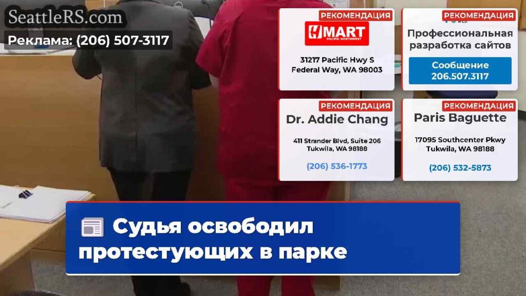 Судья освободил протестующих в парке