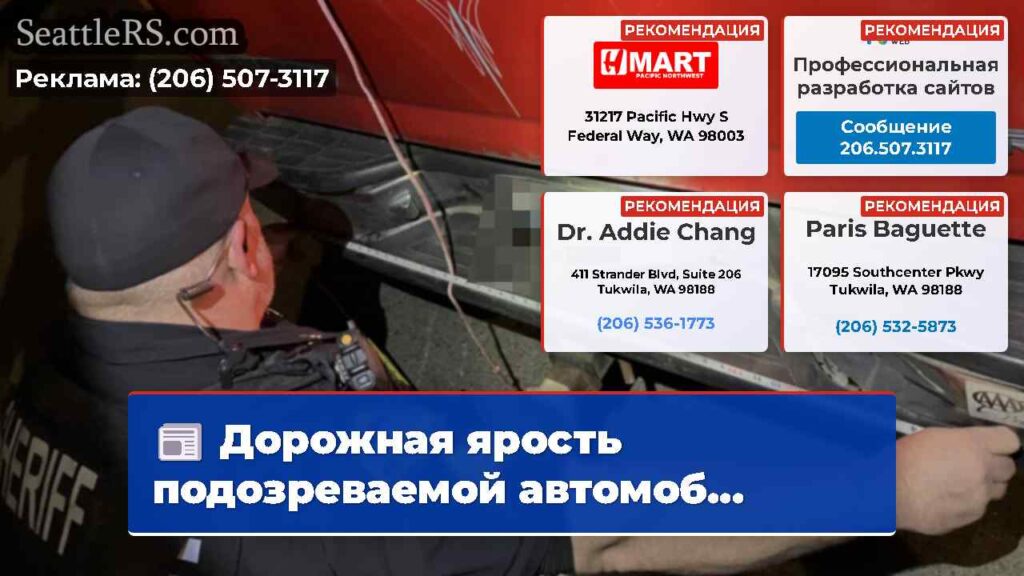 Дорожная ярость подозреваемой автомоб...