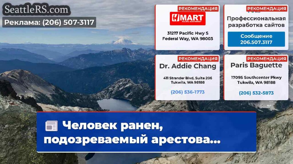 Человек ранен, подозреваемый арестова...