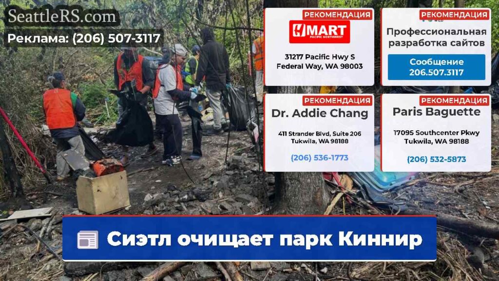 Сиэтл очищает парк Киннир