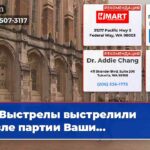 Выстрелы выстрелили возле партии Ваши…