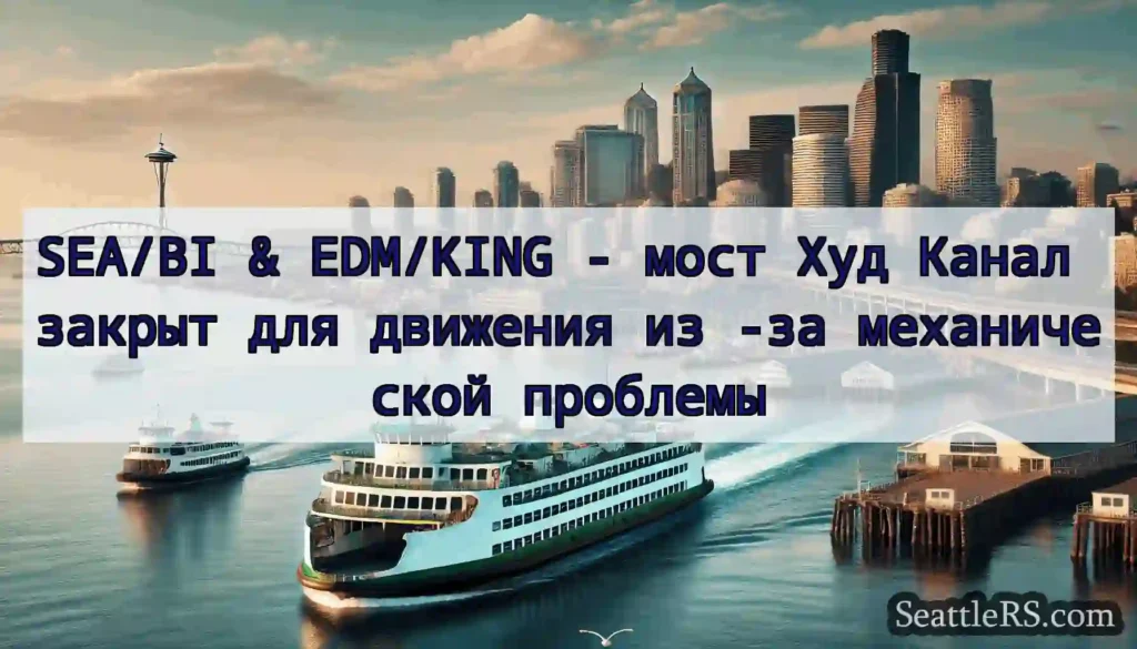 SEA/BI & EDM/KING - мост Худ Канал закрыт для