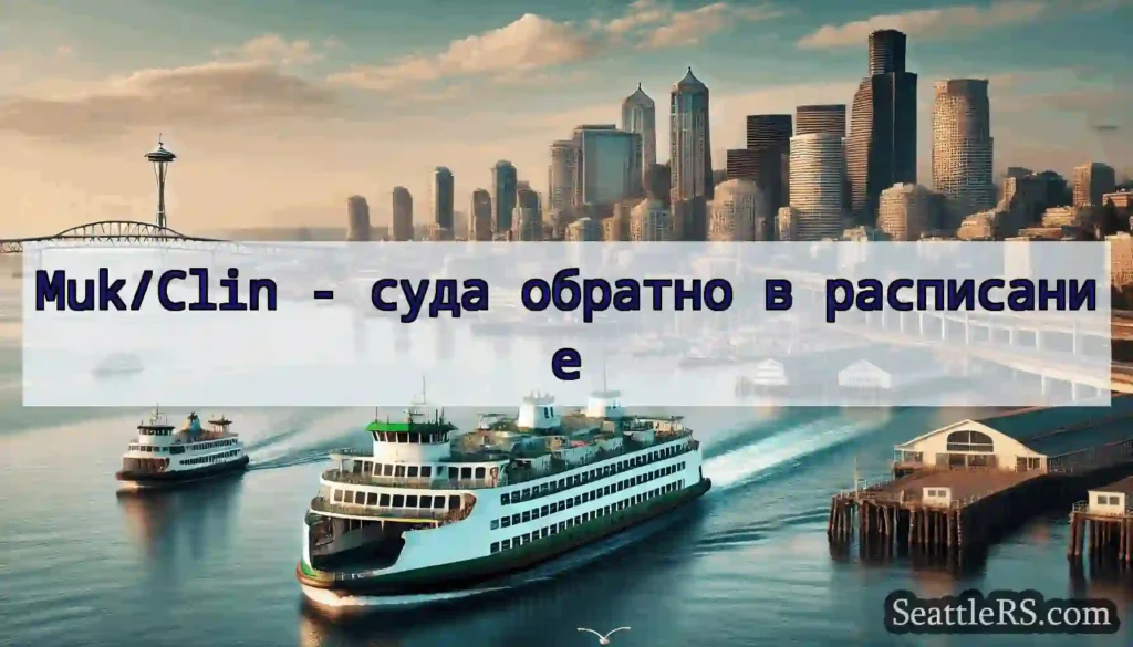 Muk/Clin - суда обратно в расписание