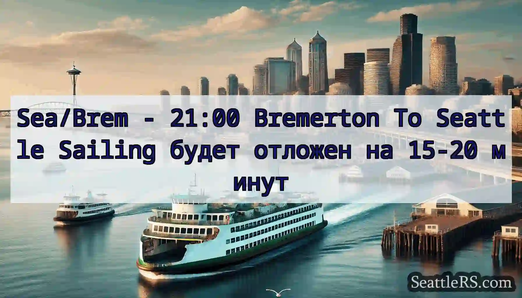 Sea/Brem - 21:00 Bremerton To Seattle Sailing