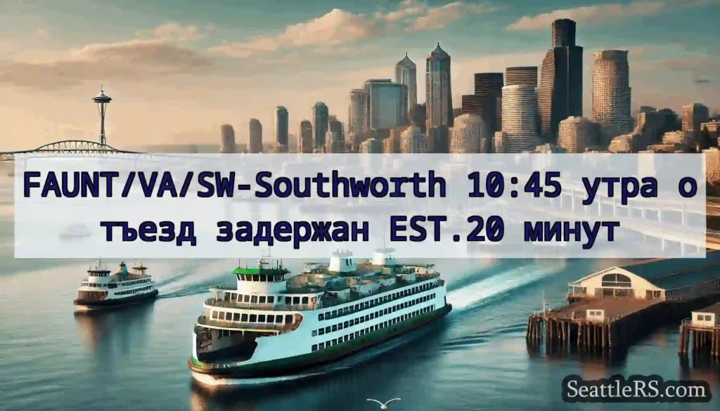 FAUNT/VA/SW-Southworth 10:45 утра отъезд задержан