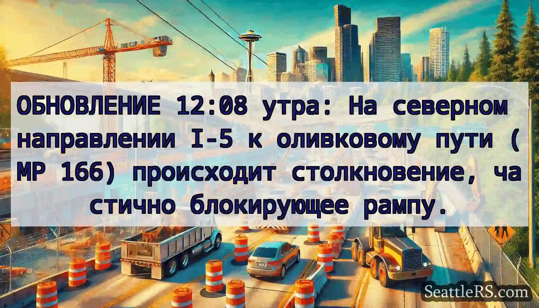 ОБНОВЛЕНИЕ 12:08 утра: На северном направлении