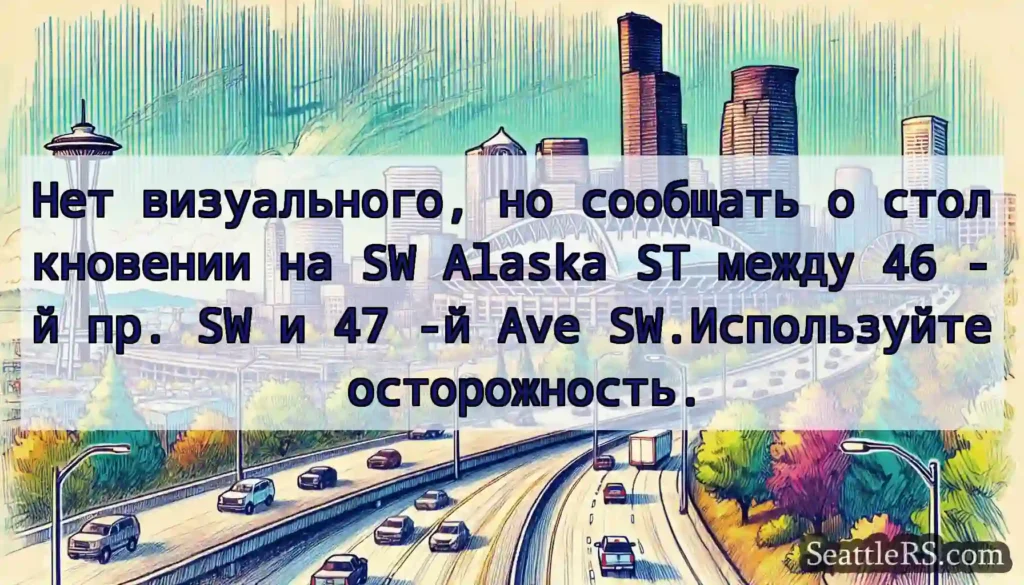 Нет визуального, но сообщать о столкновении на SW