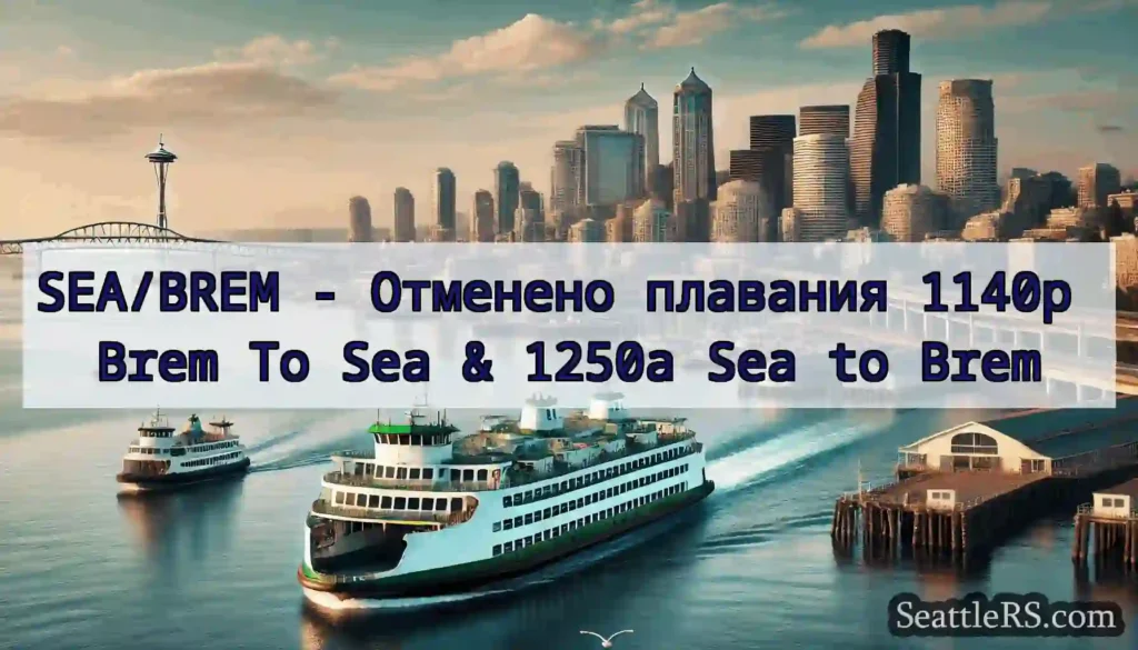 SEA/BREM - Отменено плавания 1140p Brem To Sea &