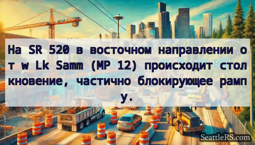 На SR 520 в восточном направлении от w Lk Samm