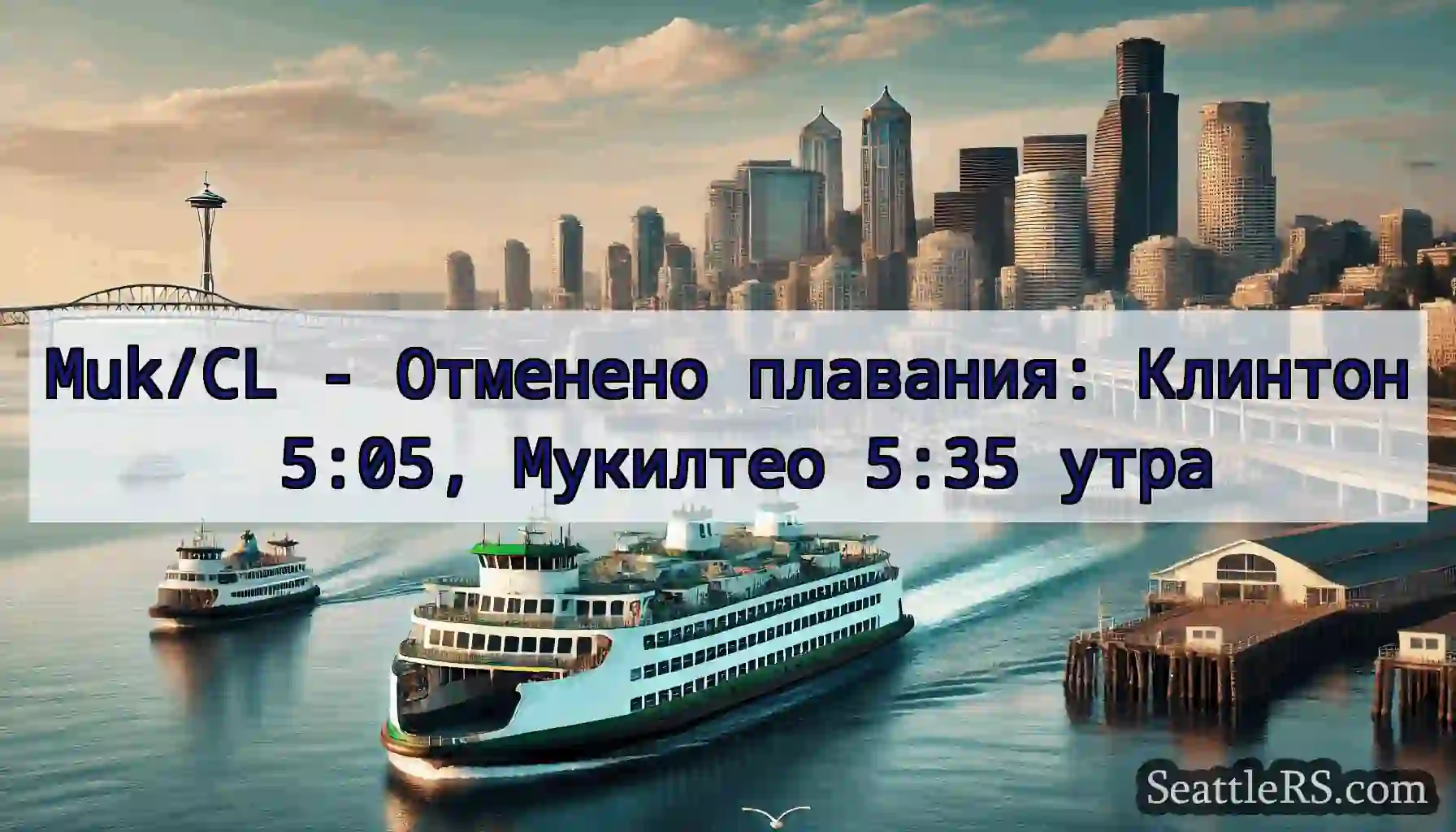 Muk/CL - Отменено плавания: Клинтон 5:05,