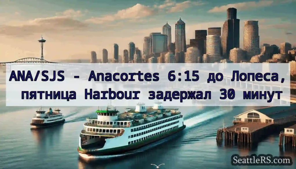 ANA/SJS - Anacortes 6:15 до Лопеса, пятница