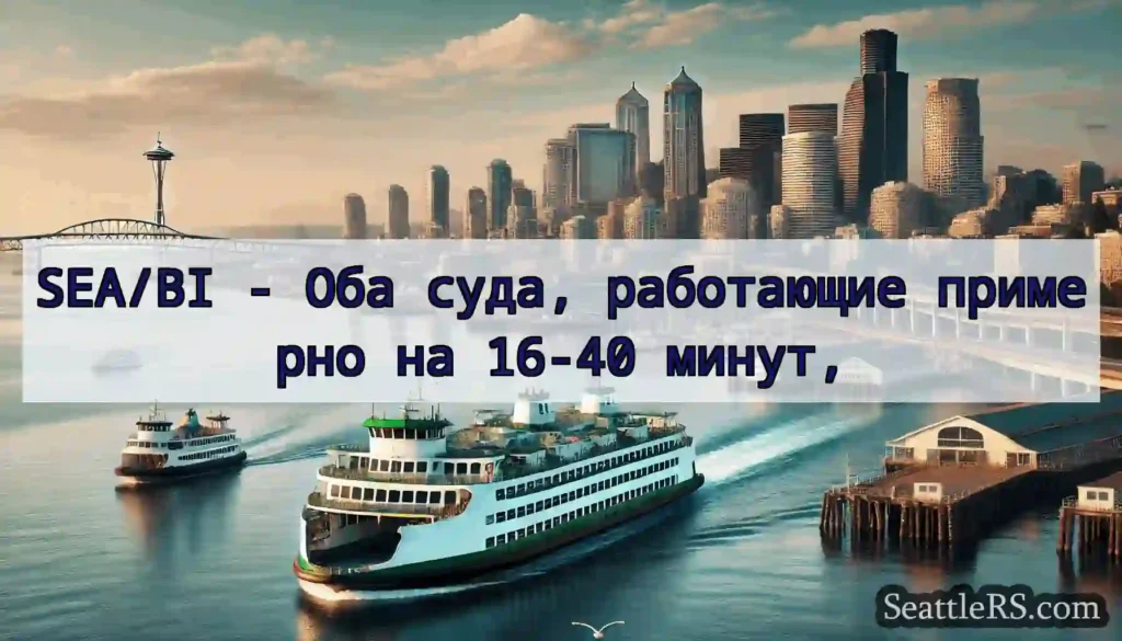 SEA/BI - Оба суда, работающие примерно на 16-40
