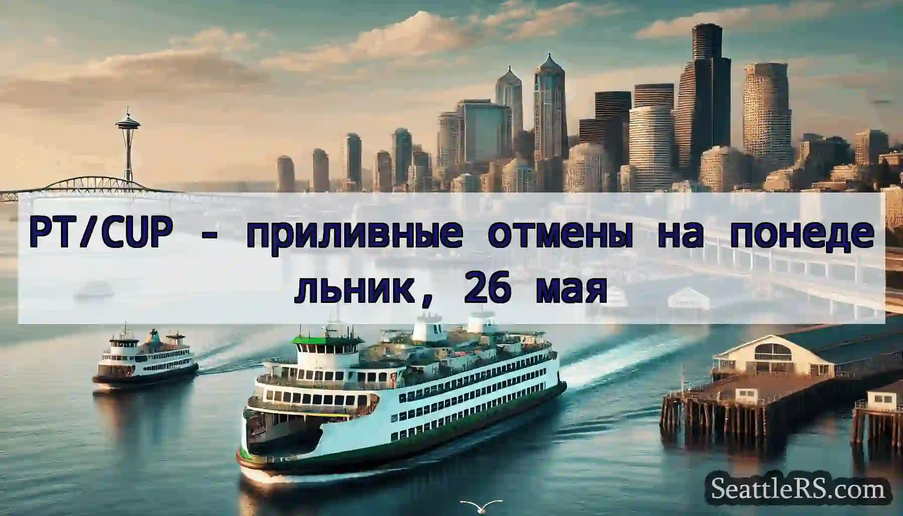 PT/CUP - приливные отмены на понедельник, 26 мая