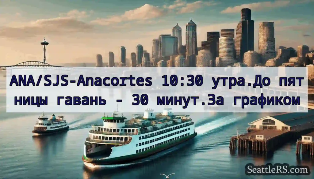 ANA/SJS-Anacortes 10:30 утра.До пятницы гавань -