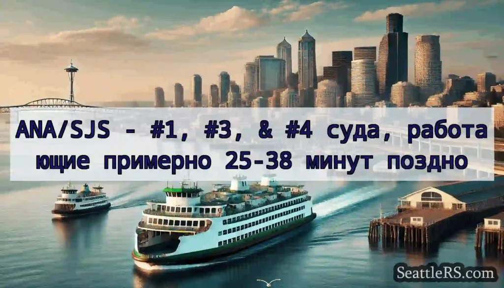 ANA/SJS - #1, #3, & #4 суда, работающие примерно