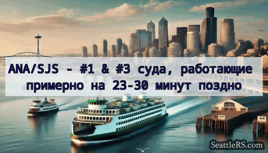 ANA/SJS - #1 & #3 суда, работающие примерно на