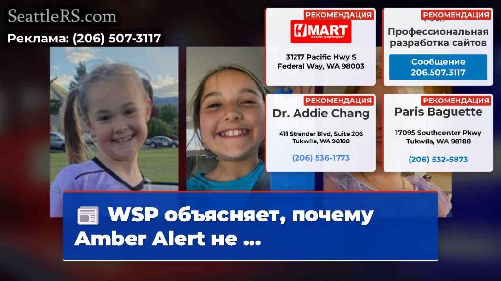 WSP объясняет, почему Amber Alert не ...