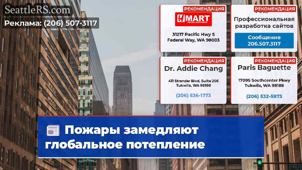 Пожары замедляют глобальное потепление