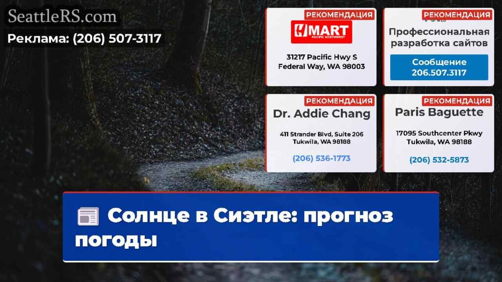 Солнце в Сиэтле: прогноз погоды