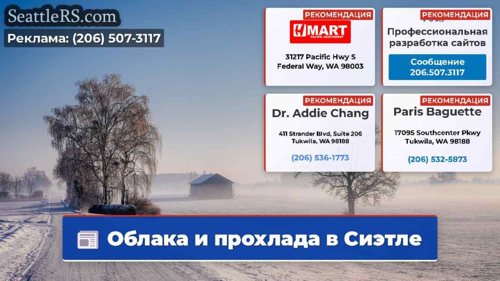 Облака и прохлада в Сиэтле