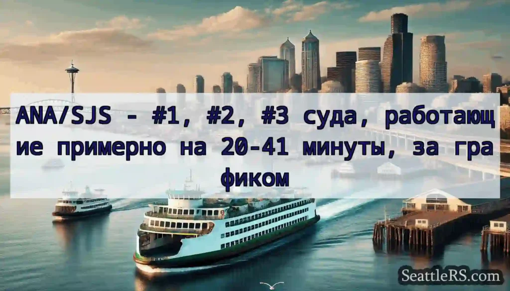ANA/SJS - #1, #2, #3 суда, работающие примерно на