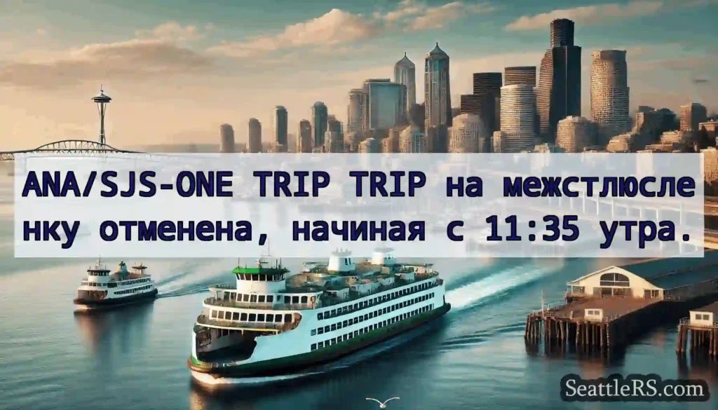 ANA/SJS-ONE TRIP TRIP на межстлюсленку отменена,