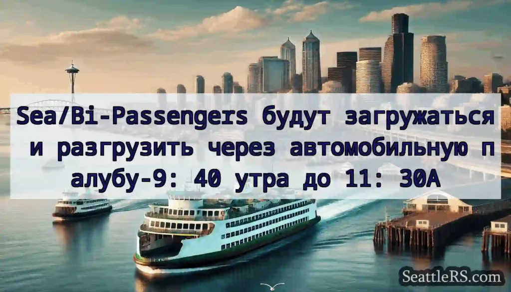 Sea/Bi-Passengers будут загружаться и разгрузить