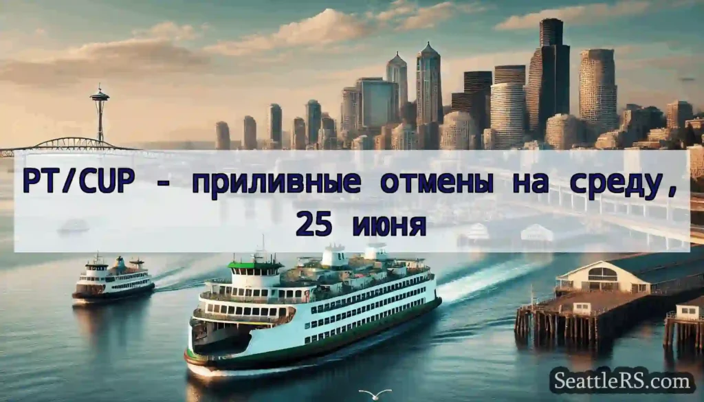 PT/CUP - приливные отмены на среду, 25 июня