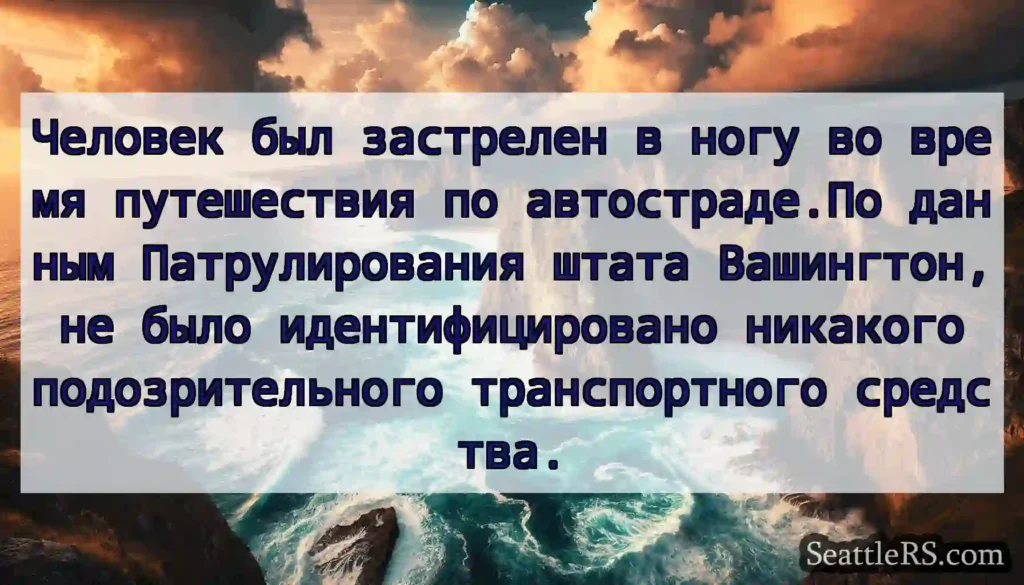 Человек был застрелен в ногу во время путешествия