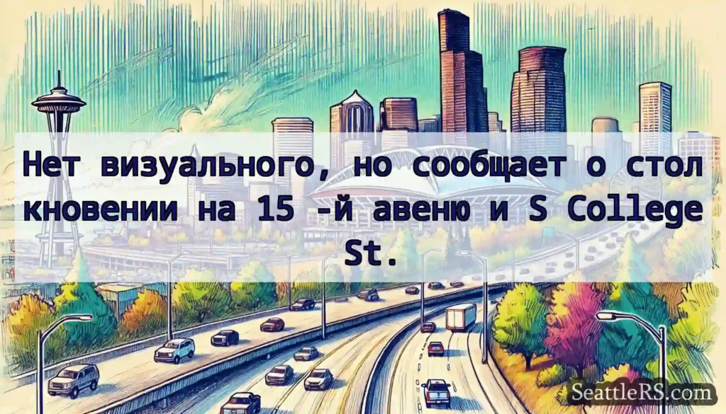Нет визуального, но сообщает о столкновении на 15
