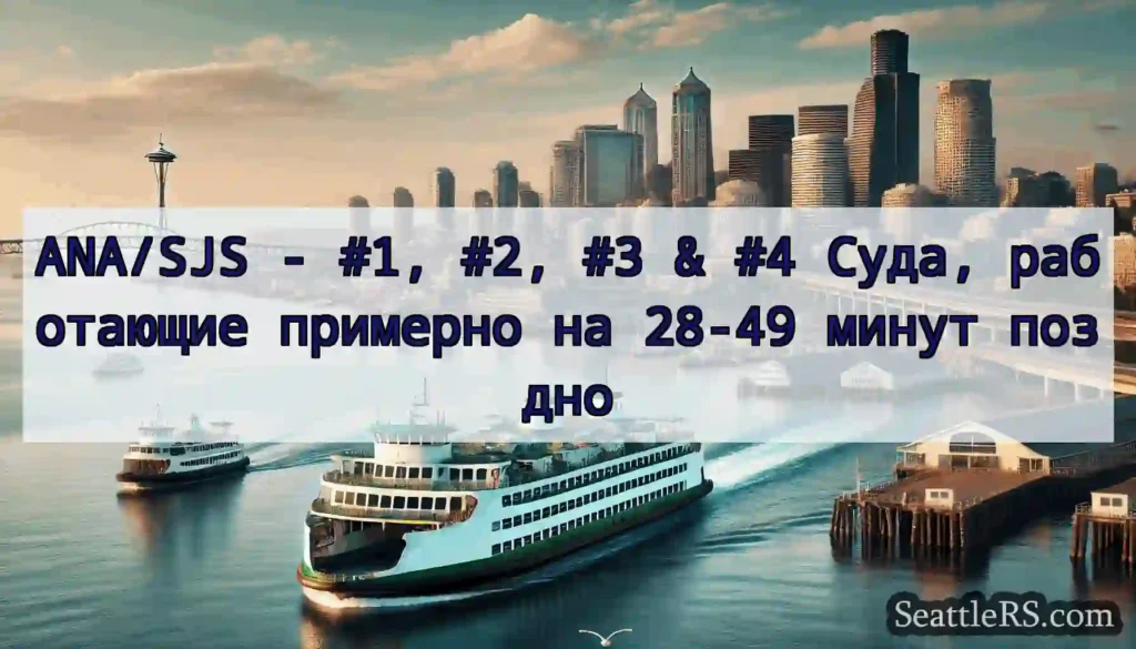 ANA/SJS - #1, #2, #3 & #4 Суда, работающие