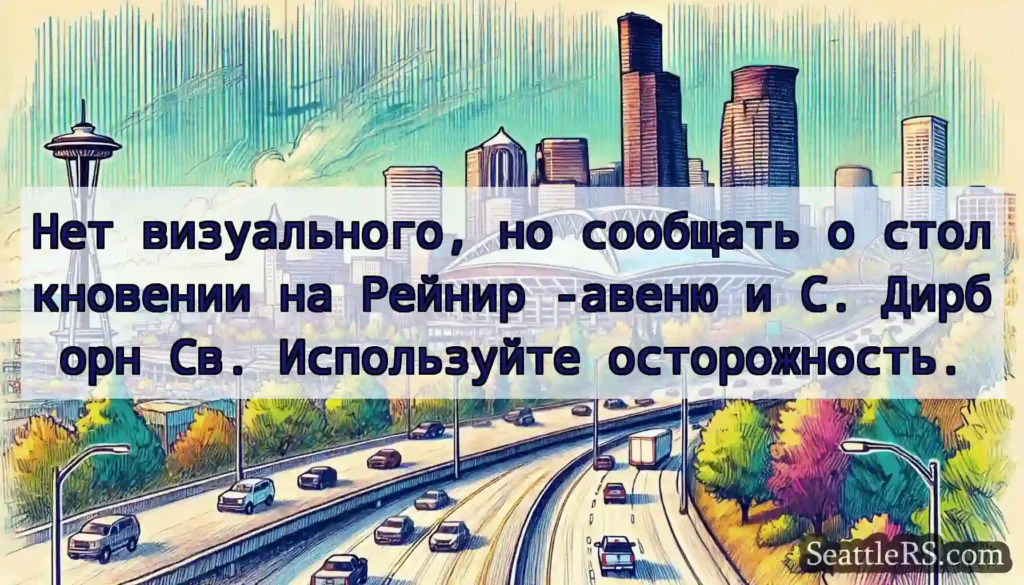 Нет визуального, но сообщать о столкновении на