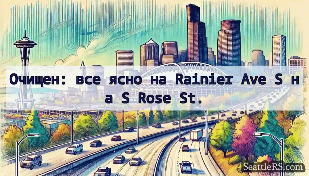 Очищен: все ясно на Rainier Ave S на S Rose St.