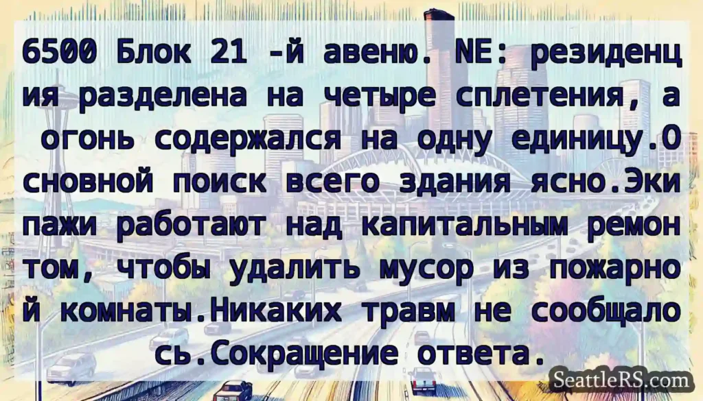 6500 Блок 21 -й авеню. NE: резиденция разделена