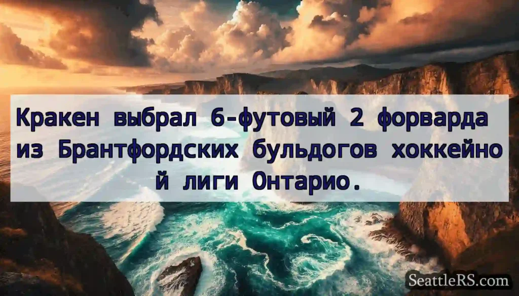 Кракен выбрал 6-футовый 2 форварда из