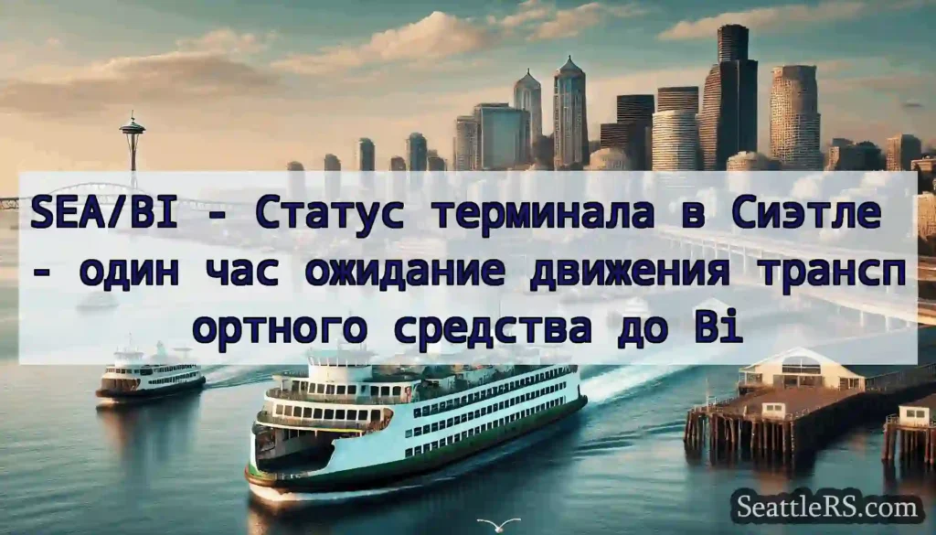SEA/BI - Статус терминала в Сиэтле - один час