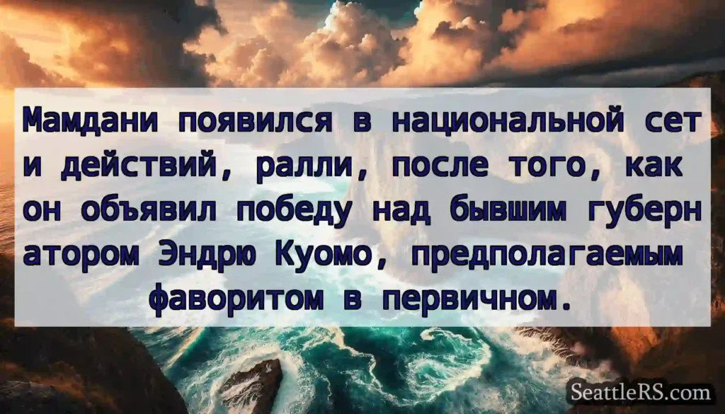Мамдани появился в национальной сети действий,