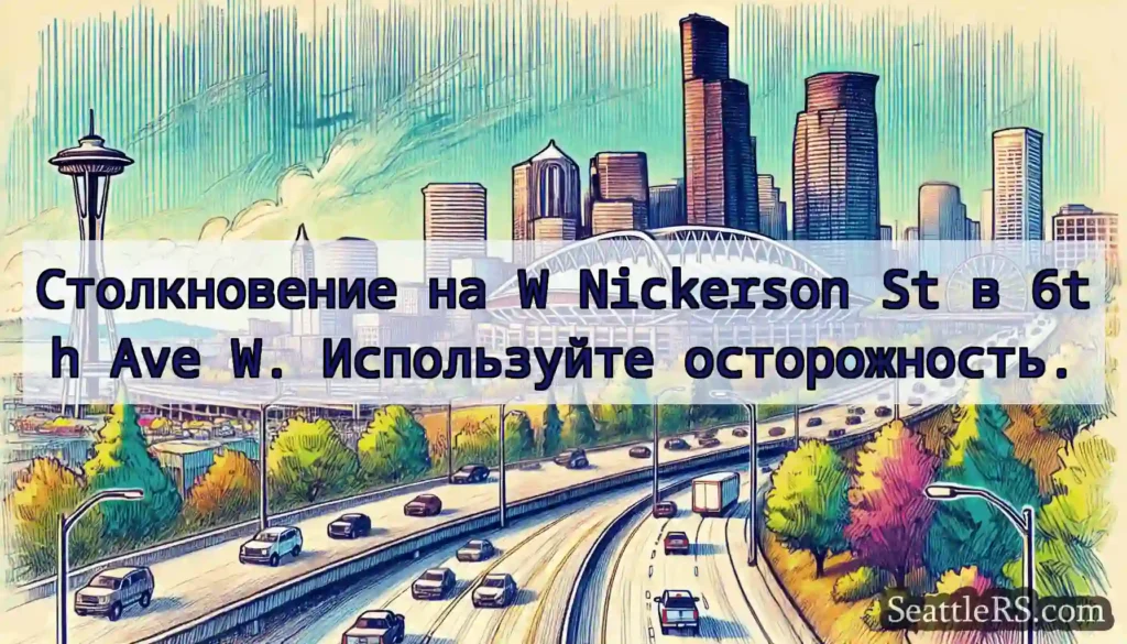 Столкновение на W Nickerson St в 6th Ave W.