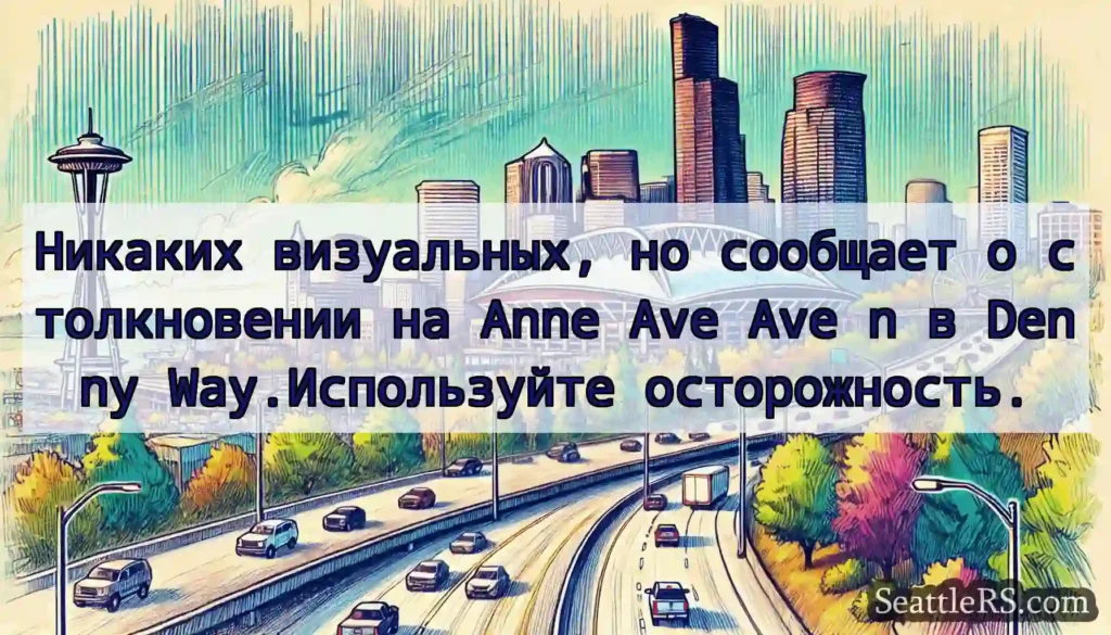 Никаких визуальных, но сообщает о столкновении на