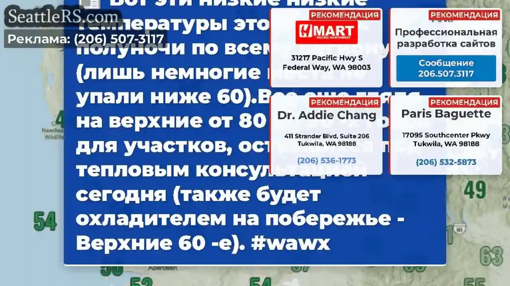 Вот эти низкие низкие температуры этого утра с