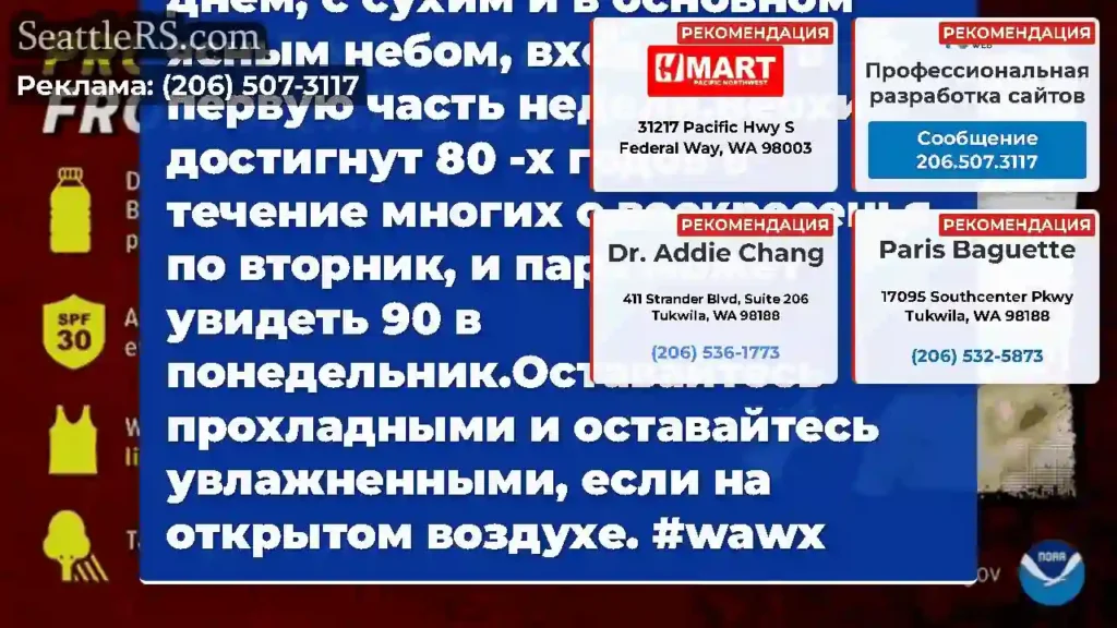 Облака проходят сегодня днем, с сухим и в