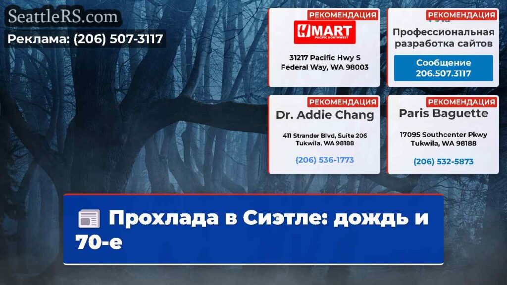 Прохлада в Сиэтле: дождь и 70-е