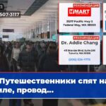 Путешественники спят на земле провод…