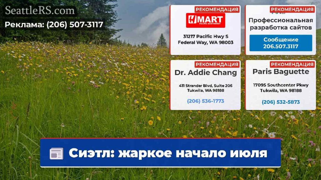 Сиэтл: жаркое начало июля