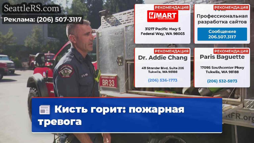 Кисть горит: пожарная тревога