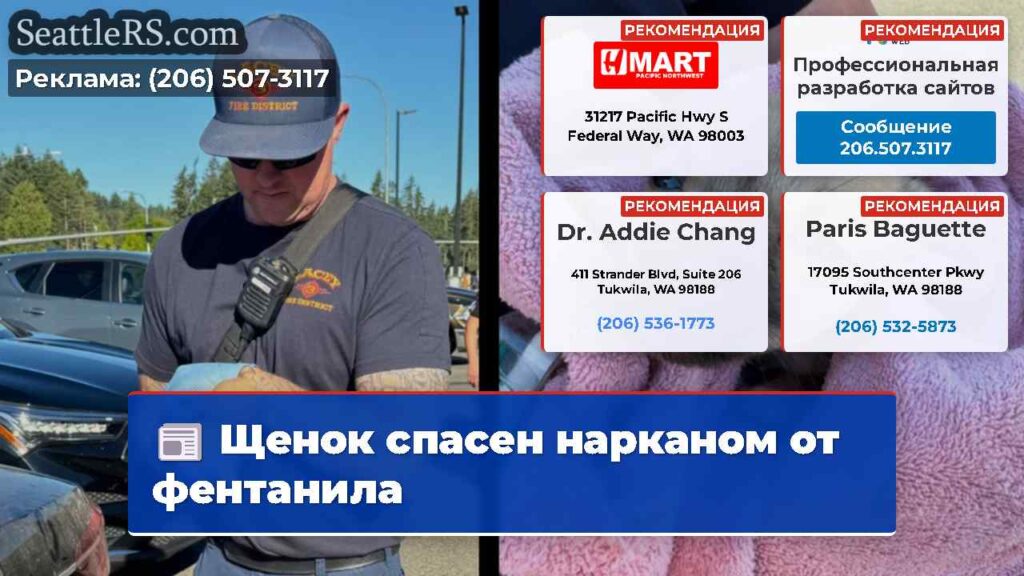 Щенок спасен нарканом от фентанила