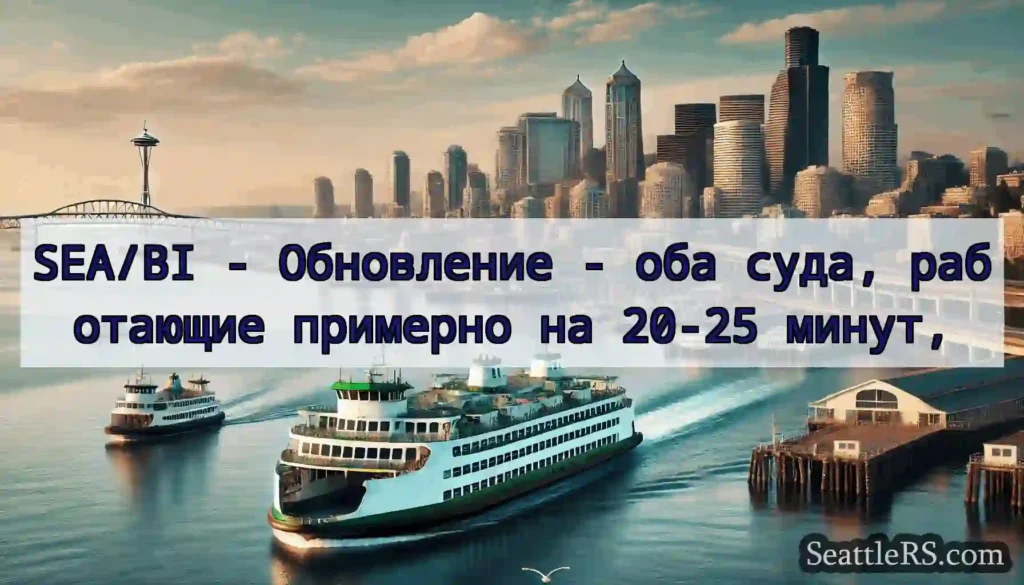 SEA/BI - Обновление - оба суда, работающие