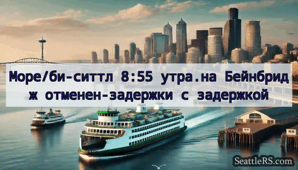 Море/би-ситтл 8:55 утра.на Бейнбридж
